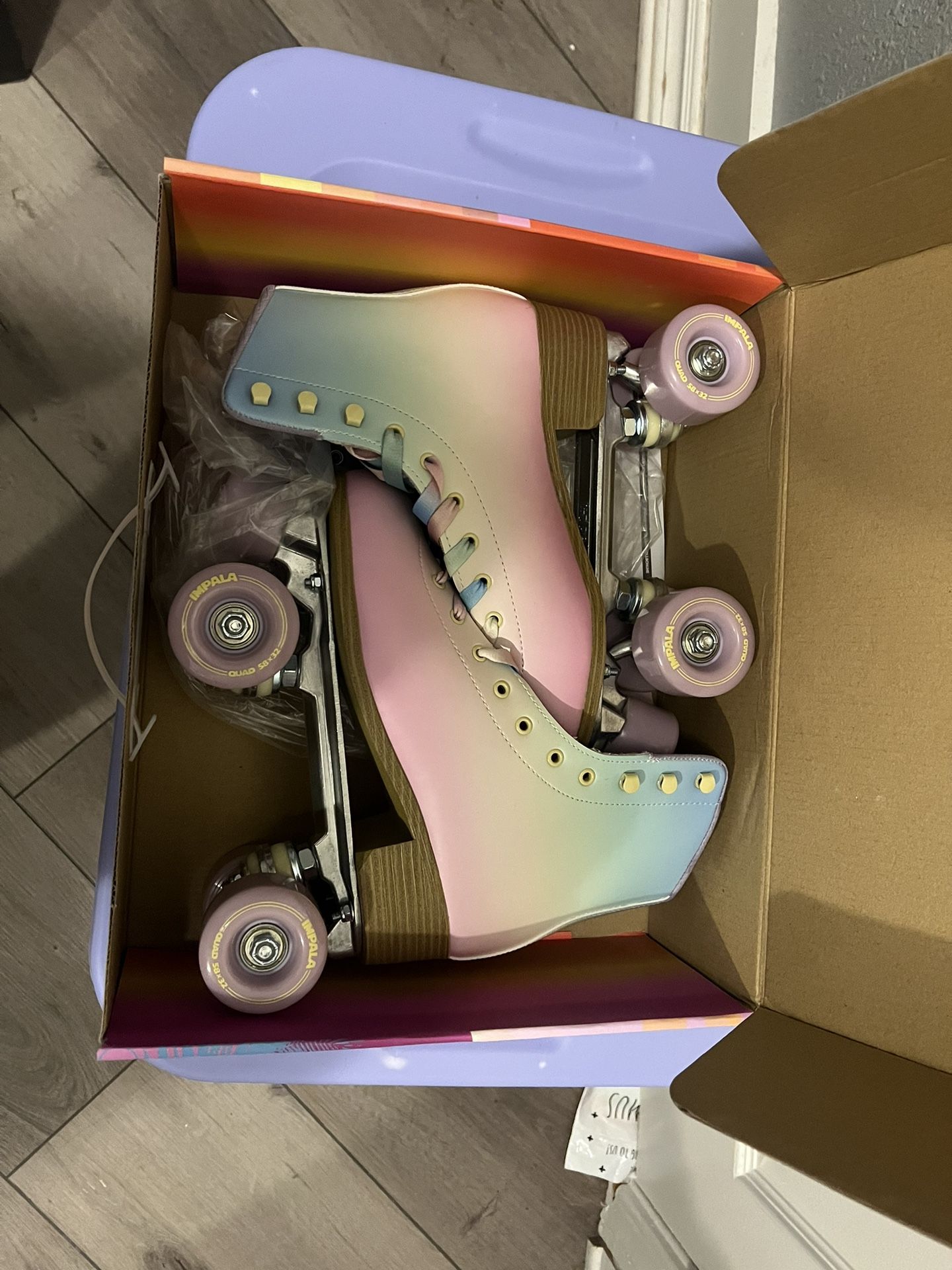 Roller Skates Size 8, Impala Roller skate, Color Pastel Fade