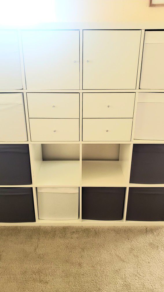 Ikea  KALLAX Shelf Unit White, 57 7/8x57 7/8"





