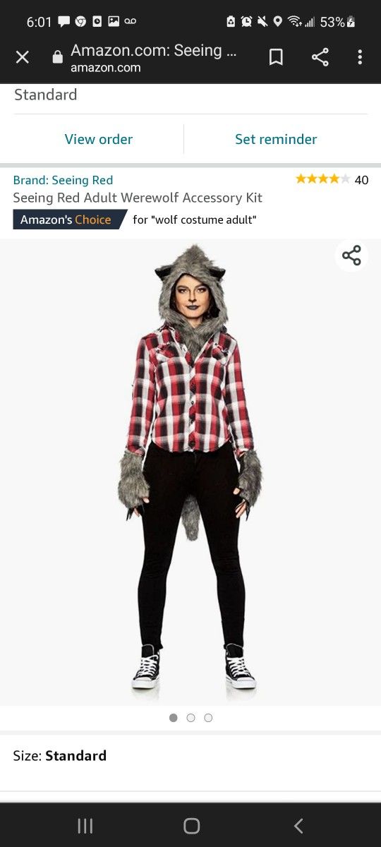 Wolf Costume Adult (Teen)