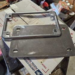 Chrome MC license Plate Holder 