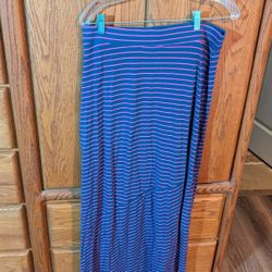 Striped Maxi Skirt  Fits S-M
