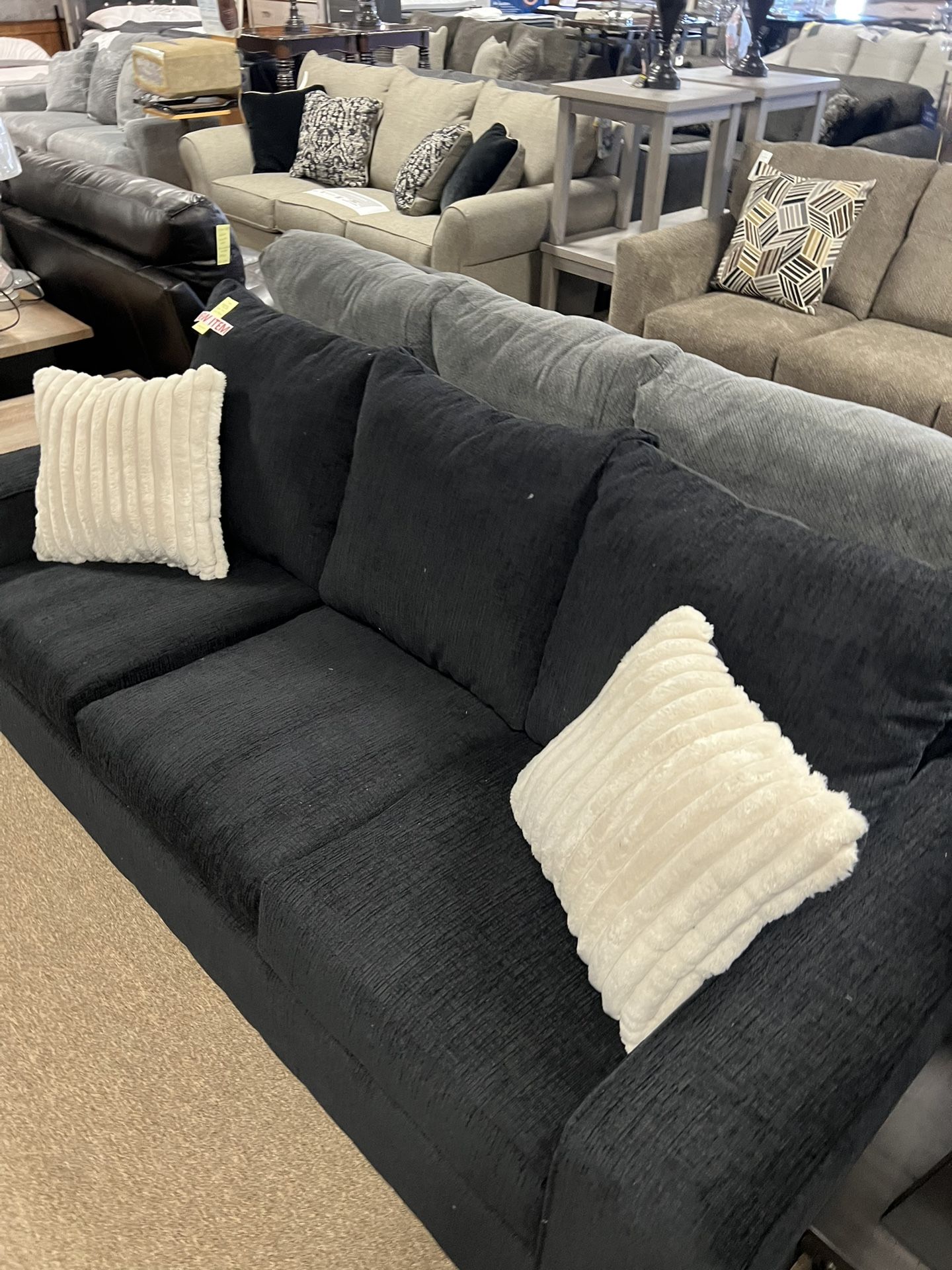 Cozy Black Nice Couch!