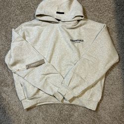White Men’s Essential Fear Of God Hoodie Size Small