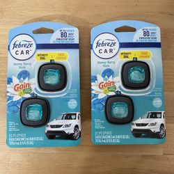 Febreze car clips -Gain Honey Berry Hula scent 