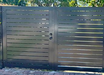 Aluminum single gate and panel