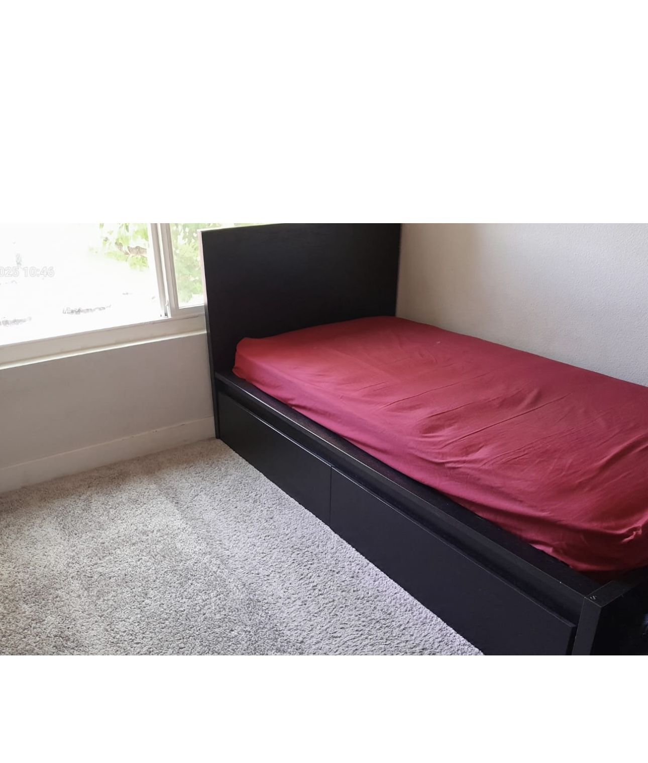 Twin Bed Frame/ Single Bed Frame With Two Big Drawers 