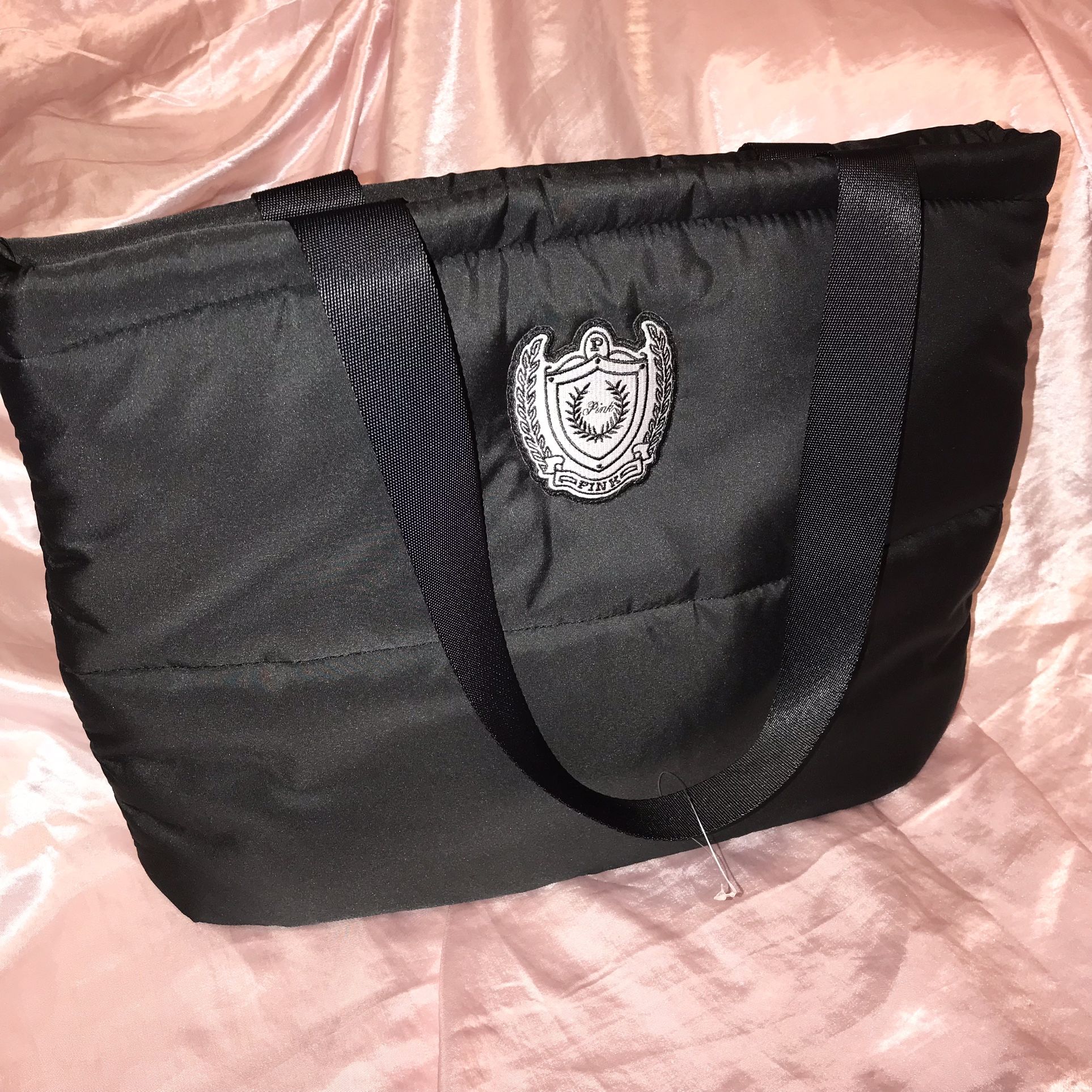 PINK VICTORIA SECRET Black Tote 