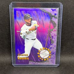 2026 Topps Chrome - Wrecking Crew Jackson Chourio #WC-12 Purple Refractor /75