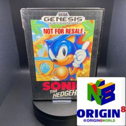 Sonic The Hedgehog 1 SEGA Genesis Complete In Box Video Game Authentic/Original/Working 