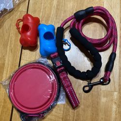 For Small Dog Sets Comes With Water Or Food Bowl Leash&collar 