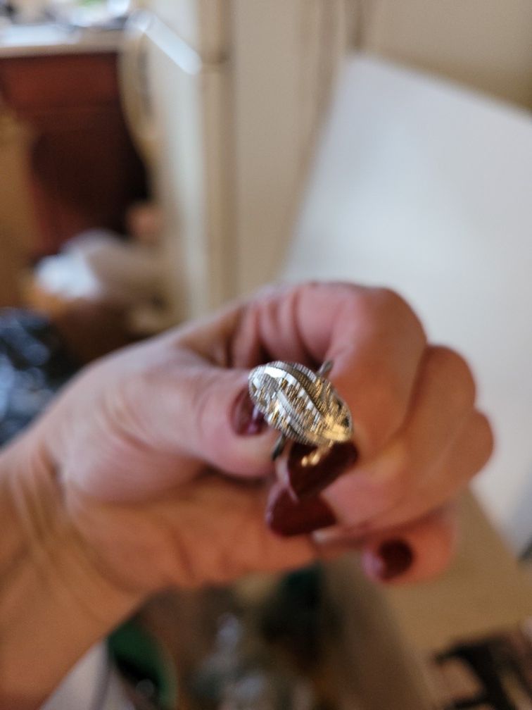 10 kt White Gold Art Deco Ring