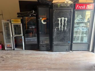 Glass door refrigerators