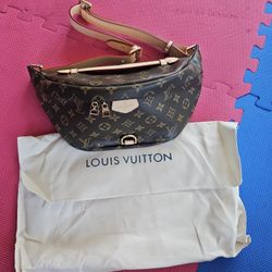 Designer Leather/Canvas Fanny Bag