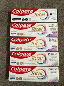5 colgate toothpaste 3.0 oz each