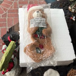 christmas bear stocking