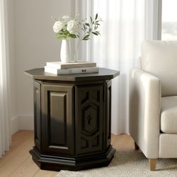 Vintage octagon side table