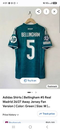 26/27 real Madrid Bellingham away green jersey