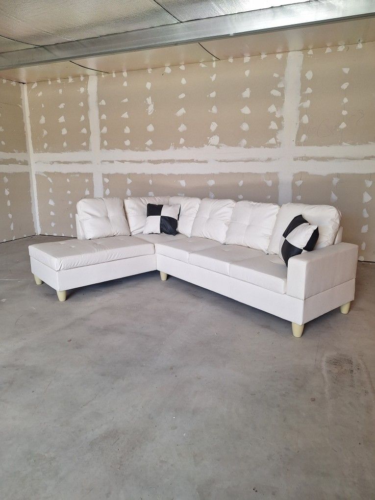 Outdoor Leather Small Sofa Sectional$440 FIRM