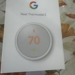 Nest Thermostat E Programmable Smart Thermostat for Home, App Controlled via Wifi, Programmable, Compatible with Alexa and Google Assistant, Frosted W