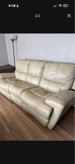 Real leather sofa