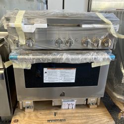 New 36” JennAir Free Standing Dual Fuel Range