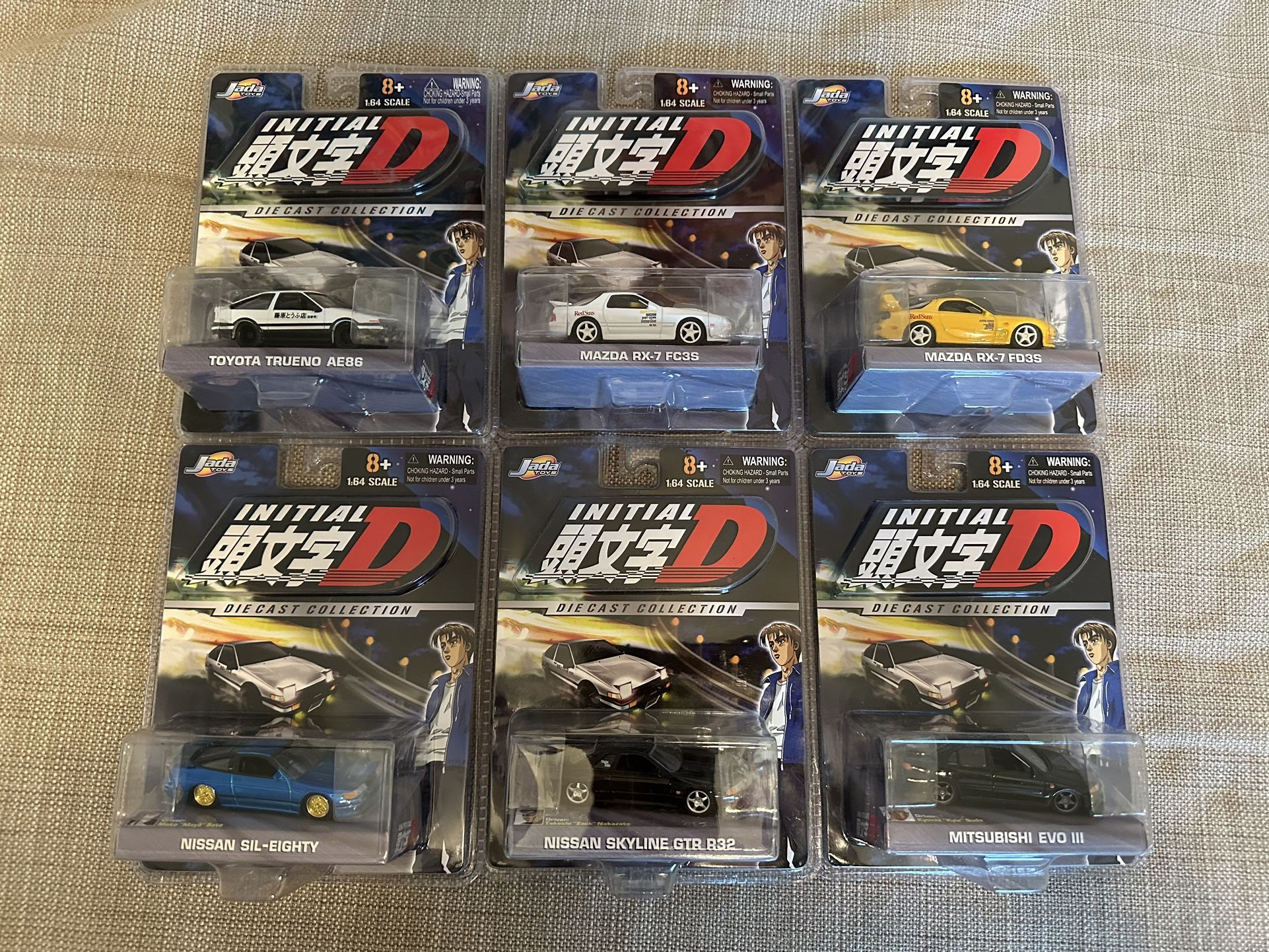 Initial D Jada Toys Ae86 Jada Toys Initial D 1/64 Scale Complete