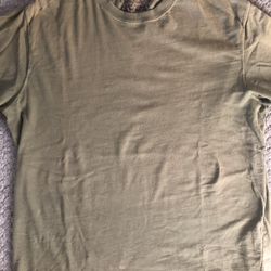 Vintage 1990s Green 100% Cotton T-Shirt Size L See All Pics