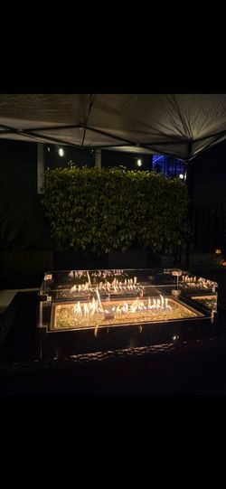 Firepit w gas tanks