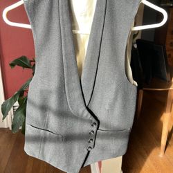 Vintage Men’s Size 34-36 Adjustable  1930’s Wool Silk Lined Vest