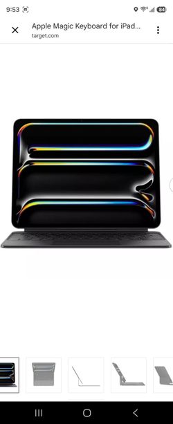 Apple iPad Magic Keyboard Case for iPad Pro 13-inch (M4 and M5), Great Typing Experience, Built-in Trackpad, Function Row, US English - Black