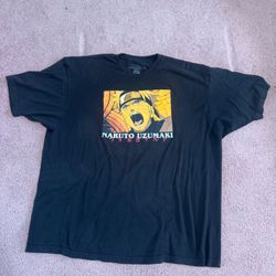 3x shirt Mens Black Anime Naruto T Tee Shirt 