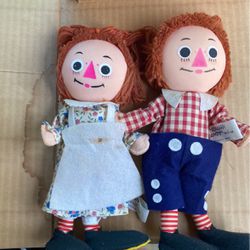  Vintage Knickerbocker Raggedy Ann and Andy Bend-em Bendable Dolls Val