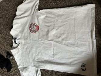 White Chrome Heart Shirt, Medium