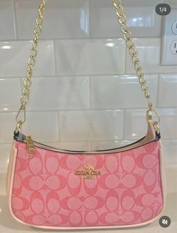 Pink coach purse