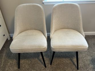 Like New!! West Elm Mid-Century Office Chairs (set Of 2)