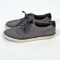 Sperry Men's Striper II Gray Canvas Casual Boat Shoes Sneakers Size 7