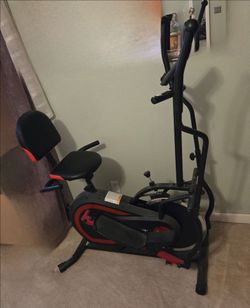 Dual Exercise Machine - Stationary Bike and Elliptal  In One!!