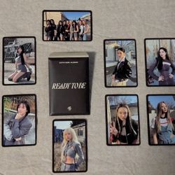 TWICE Ready To Be 12th Mini Album Non-Sport Trading Card Set 9 Cards Complete