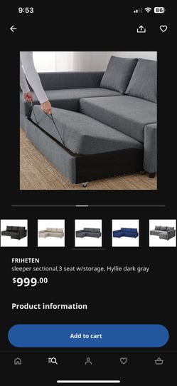 Ikea Friheten Sofa Bed