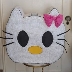Hello Kitty Piñata 2ft tall x 2ft wide Birthday Party Piñata Handmade by my mom