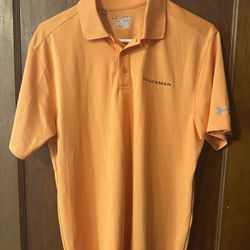 Trackman Golf Men’s Golf Shirt Medium - NEW - Under Armour Loose Fit