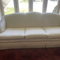 (2) Three Cushioned Sofas