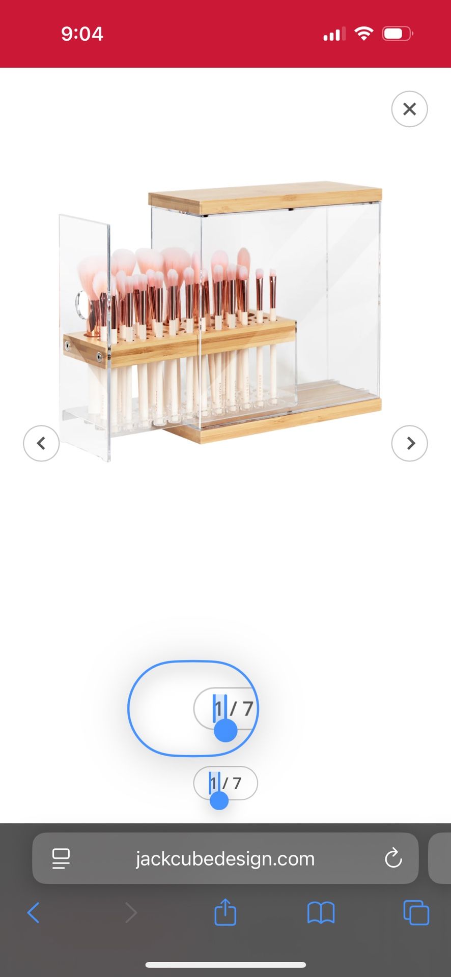 Acrylic Brush Holder