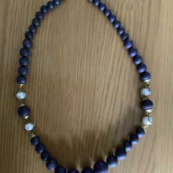 Blue Bead Necklace