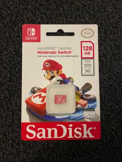 SanDisk 128gb microSDXC nintendo switch memory card
