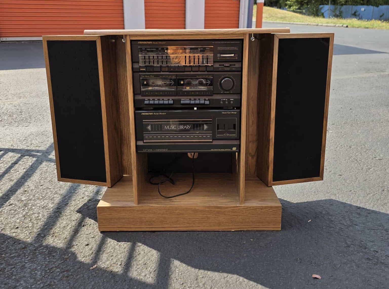 Stereo Cabinet with Sound Design Equipment