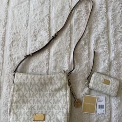Authentic Michael Kors, Crossbody Purse, And Matching Wristlet Both For $50