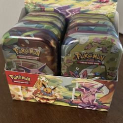 Pokemon Prismatic Evolutions 8X Tins **ALL SEALED**
