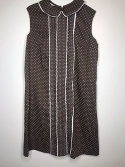 VINTAGE-The Art Shirt Size 13-14 Brown baby doll dress