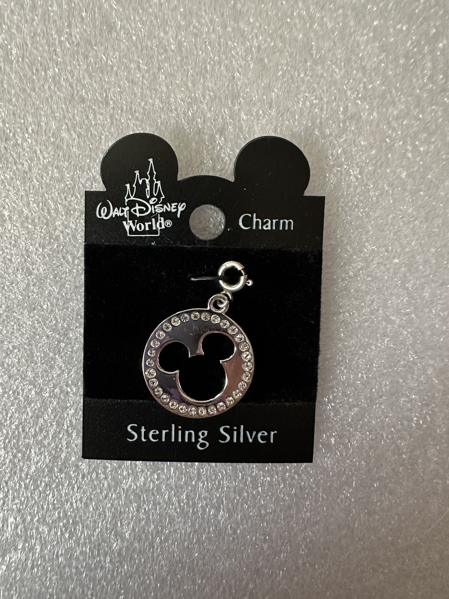 Disney Sterling Silver Charm For Bracelet Or Necklace 